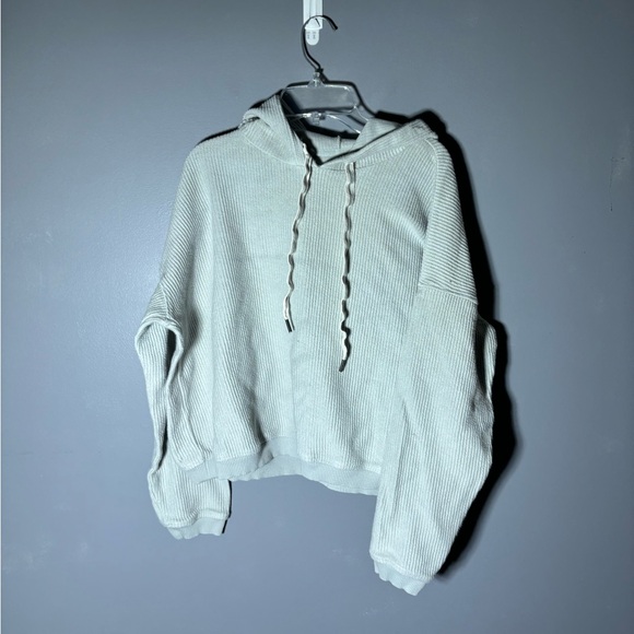 Aerie New Love Corded Cropped Hoodie Women’s Size Medium - Picture 2 of 4